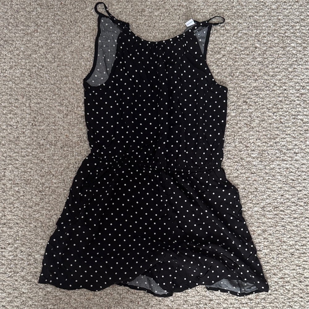 Old Navy Black and White Polka Dot Top